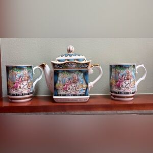 Vintage Sadler A Midsummer Night’s Dream Shakespeare Series Teapot & Mugs Set